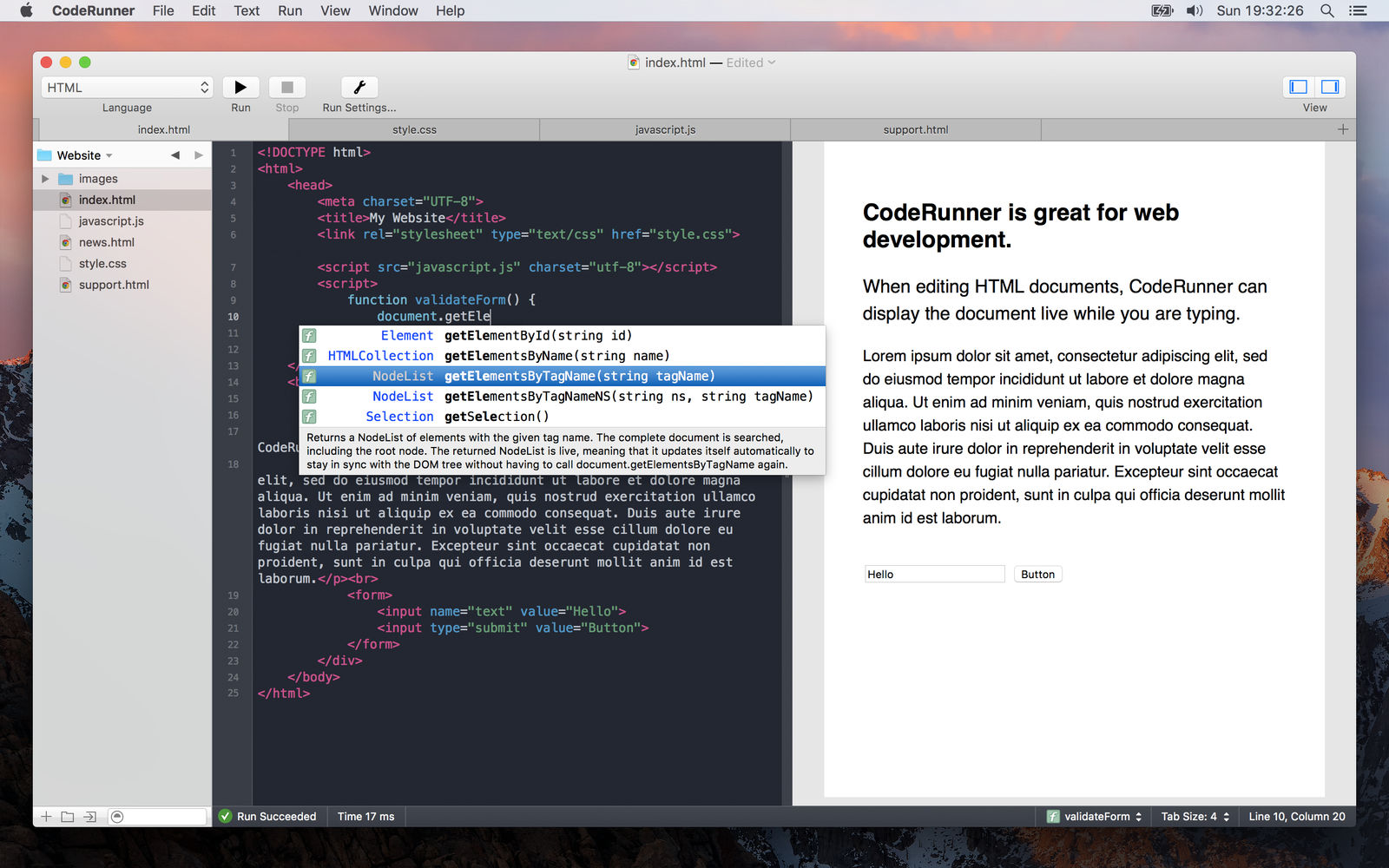CodeRunner 3.1 Mac编程神器 CodeRunner 3.1 Mac编程神器