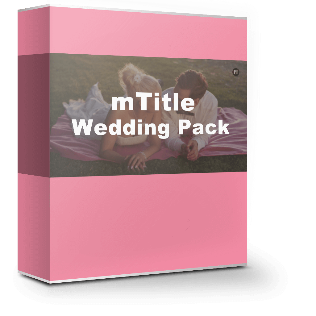 mTitle Wedding Pack 1.0 浪漫婚礼文字标题场景动画 mTitle Wedding Pack 1.0 浪漫婚礼文字标题场景动画