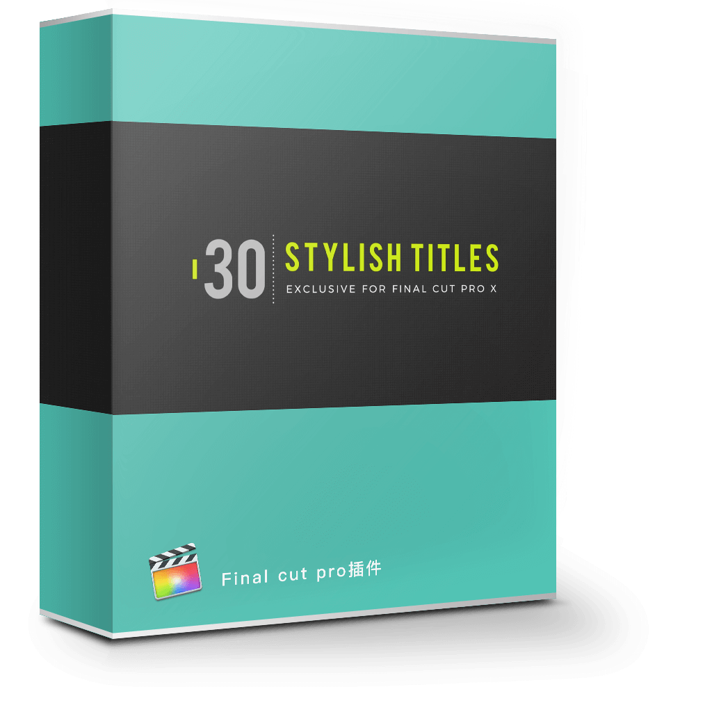 30 Stylish Titles 1.0 时尚现代创意动画标题字幕