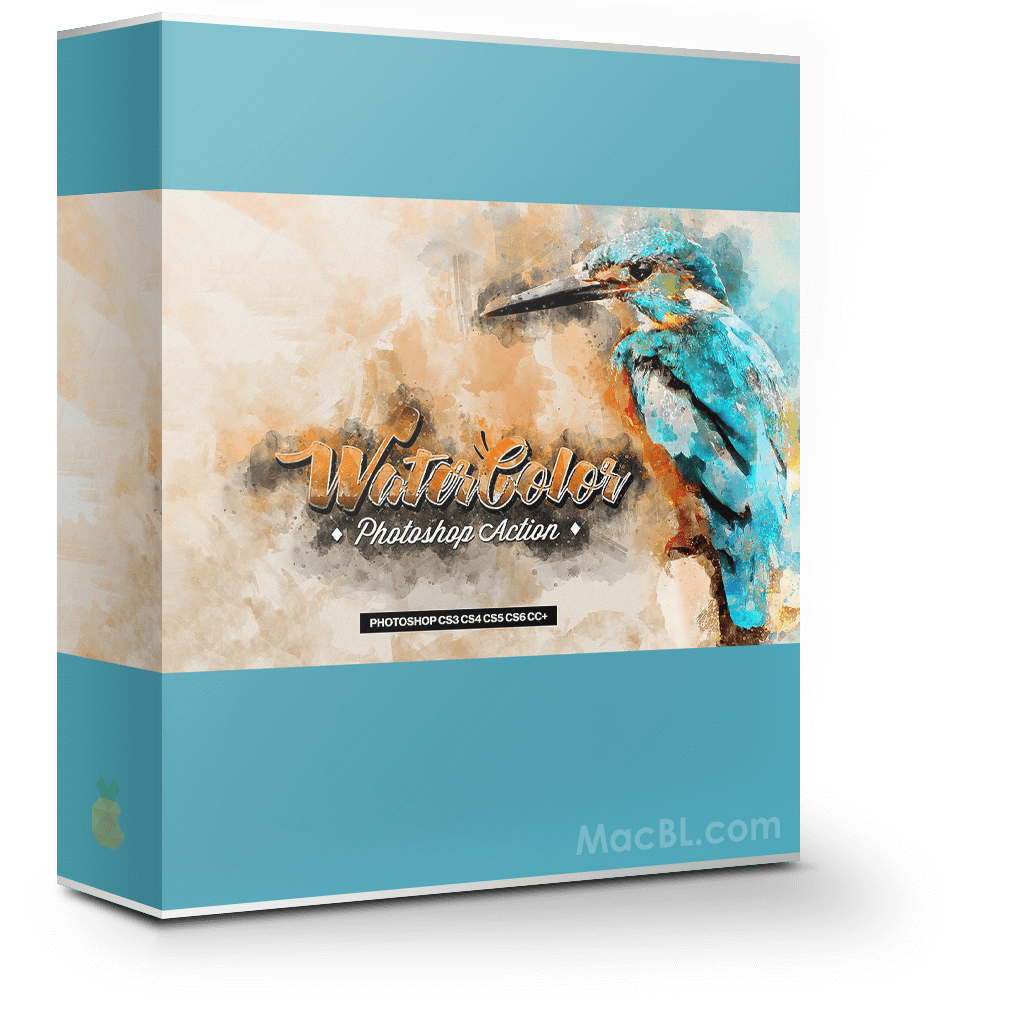 Water Color Photoshop Action 2.0 中国风水彩画效果动作 Water Color Photoshop Action 2.0 中国风水彩画效果动作