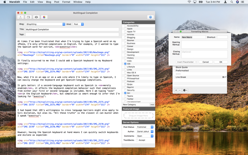 MarsEdit 5.0.5 快速方便的博客编辑器 MarsEdit 5.0.5 快速方便的博客编辑器