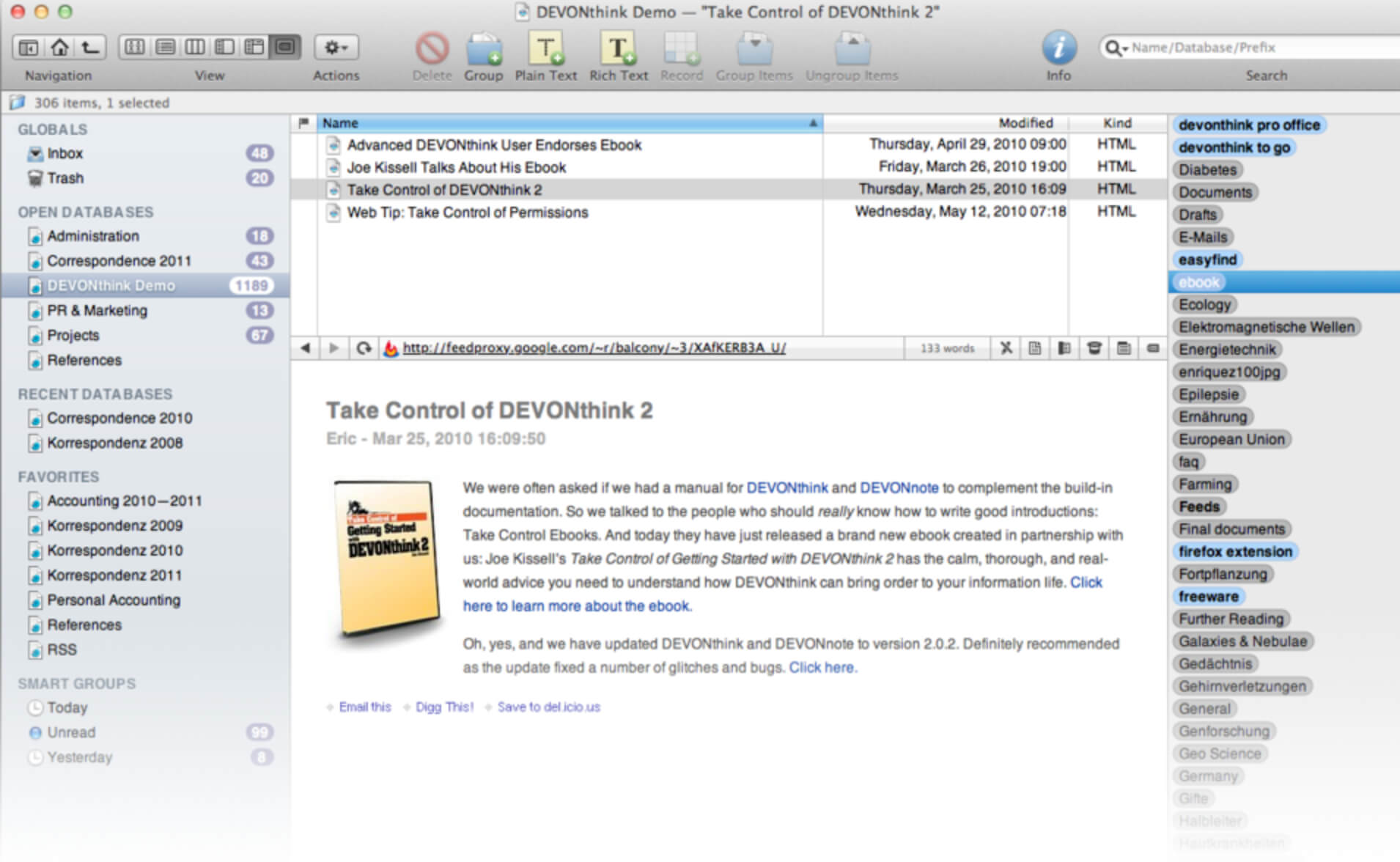 DEVONthink Pro Office 3.8.2 文件管理工具 DEVONthink Pro Office 3.8.2 文件管理工具