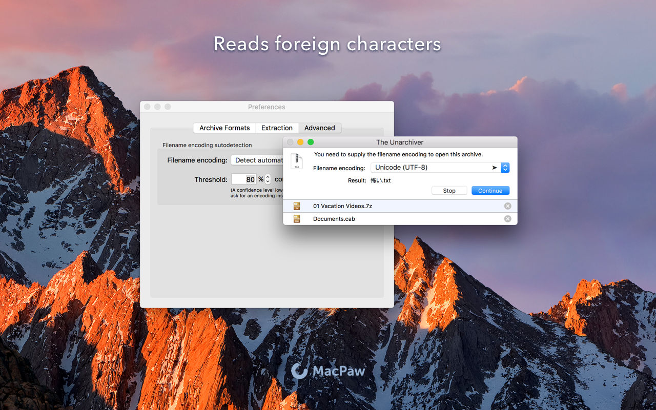 The Unarchiver 4.3.5 优秀的免费解压缩工具 The Unarchiver 4.3.5 优秀的免费解压缩工具