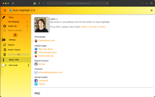 Auto Highlight 6.08 for Mac|Mac版下载 | Safari扩展插件