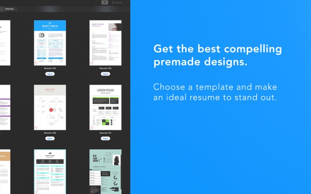 Resume Templates - DesiGN 3.2.4 for Mac|Mac版下载 | Pages简历模板合集