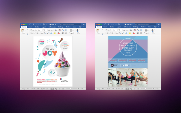 Flyer Design - Flyer Templates for Wor鈥猟 1.0 for Mac|Mac版下载 | Word广告宣传模版