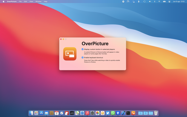 OverPicture 1.11 for Mac|Mac版下载 | 画中画模式播放网页视频(Safari扩展插件)