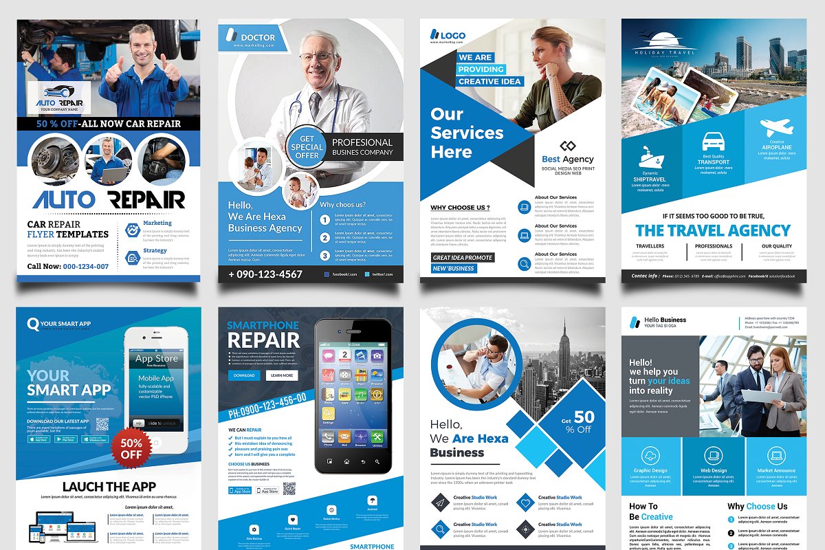 Creative Market - 300 Print Templates Bundle 1.0 for Mac|Mac版下载 | 300个多用途打印模板包