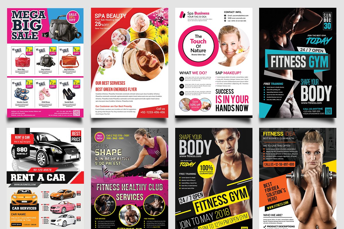 Creative Market - 300 Print Templates Bundle 1.0 for Mac|Mac版下载 | 300个多用途打印模板包