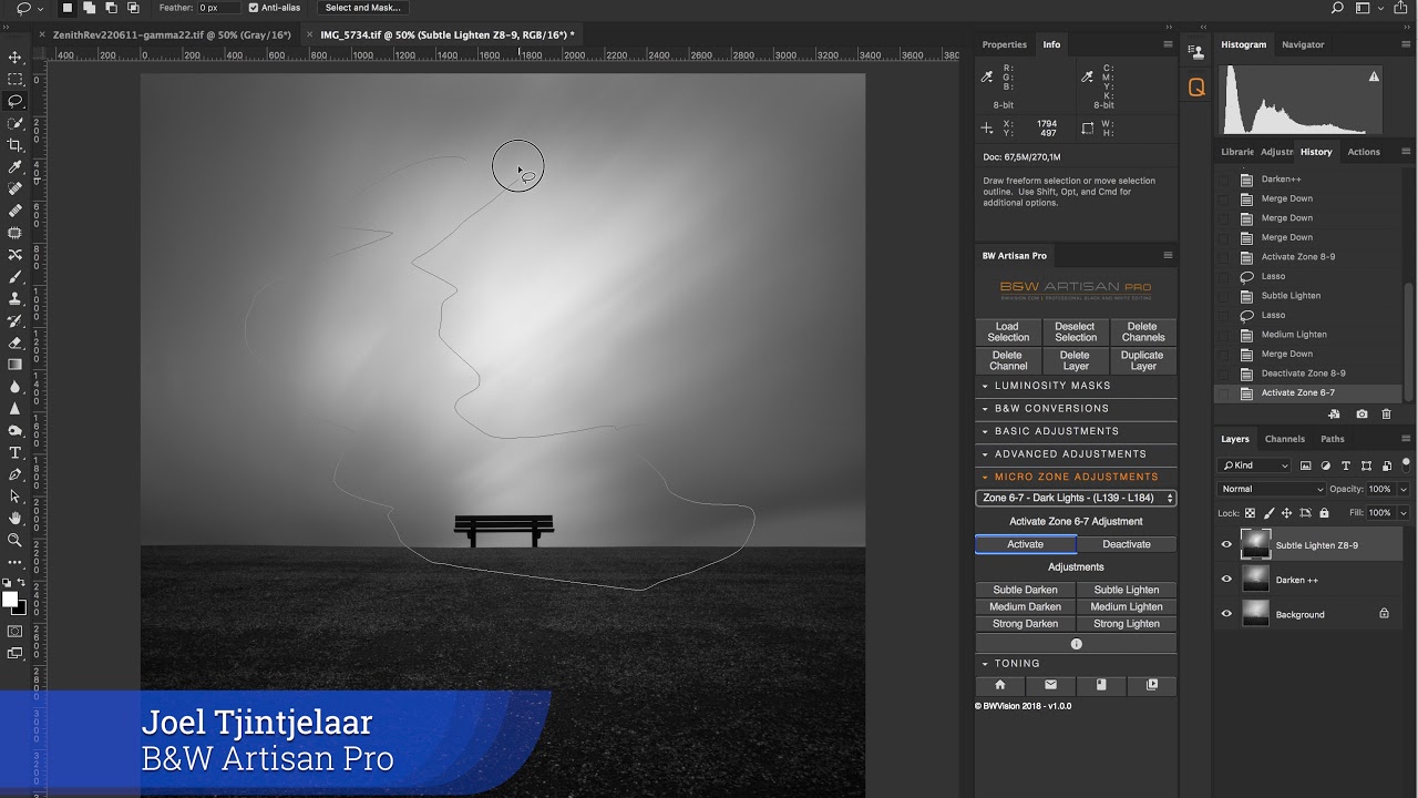 BW Artisan Pro X 1.1.0 for Mac|Mac版下载 | PS黑白照片滤镜面板