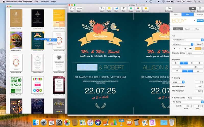 Invitation Templates - DesiGN 2.0.1 for Mac|Mac版下载 | Pages模板