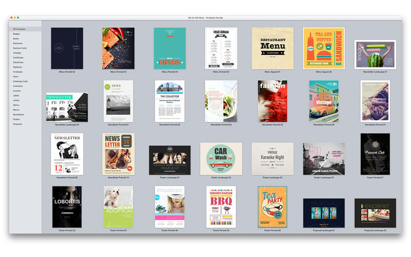  Templates for MS Word - Xpert Designs 3.0 for Mac|Mac版下载 | Word模板