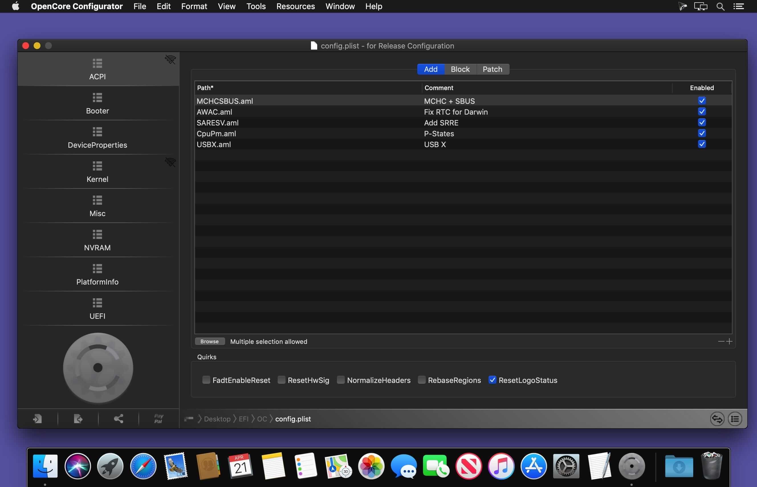 OpenCore Configurator 2.74.1.0 for Mac|Mac版下载 | EFI引导程序配置工具