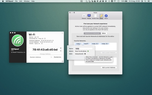 WiFiSpoof 3.9.1 for Mac|Mac版下载 | 系统网络工具