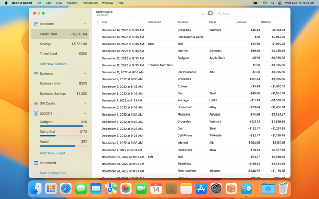Debit & Credit 6.2 for Mac|Mac版下载 | 个人理财应用