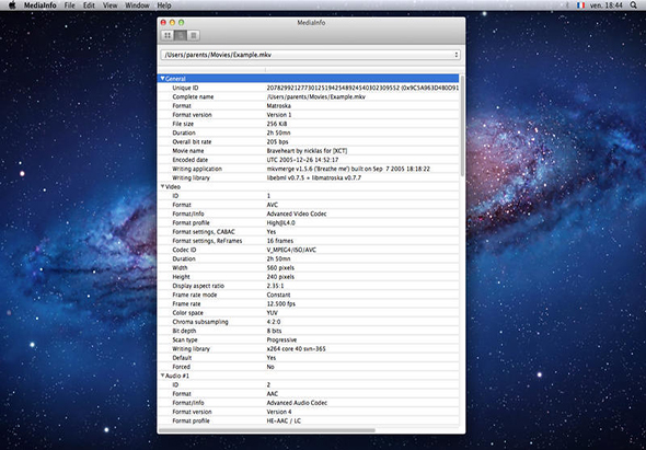 MediaInfo 23.09 for Mac|Mac版下载 | 视频元数据查看工具