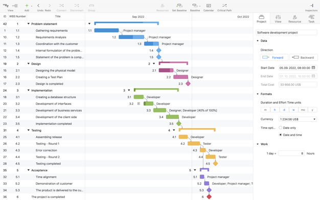 Project Office X: 甘特图 1.1.7 for Mac|Mac版下载 | 项目管理应用