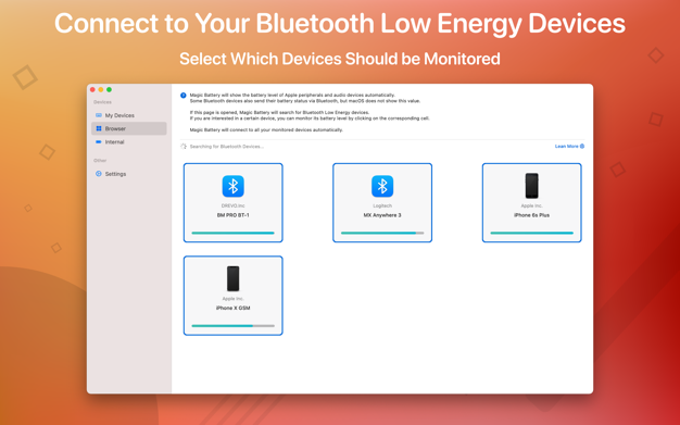 Magic Battery 7.9.1 for Mac|Mac版下载 | 蓝牙设备电量显示