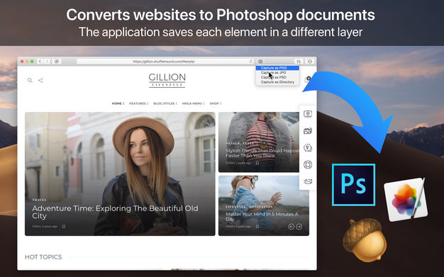 WebToLayers 1.4.0 for Mac|Mac版下载 | 将网页转换为PSD