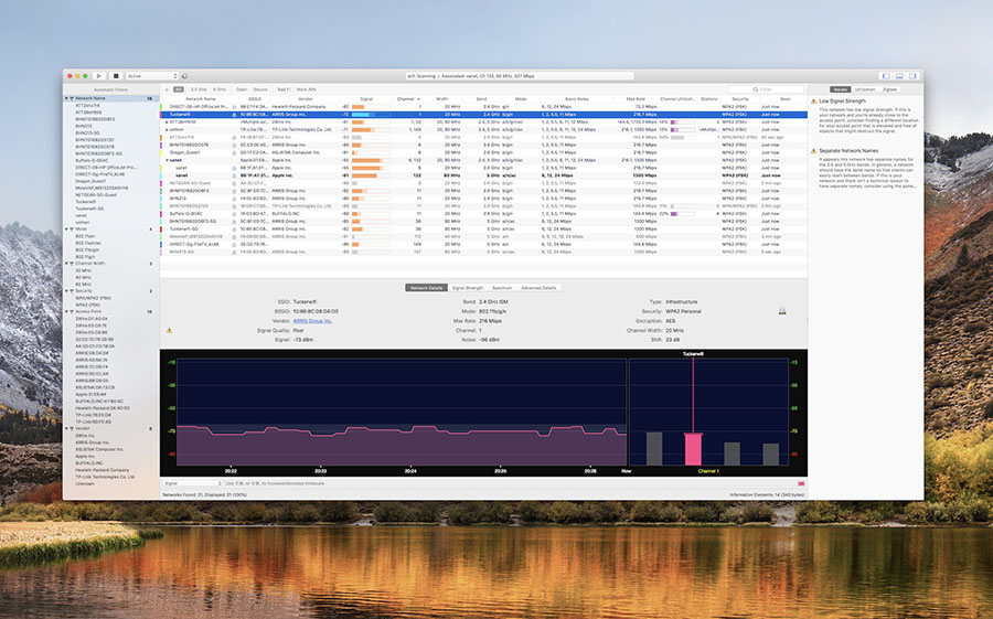 WiFi Explorer Pro 3.6.0 for Mac|Mac版下载 | Wifi配置检测工具