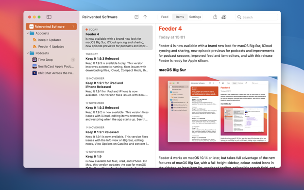 Feeder 4 4.5.4 for Mac|Mac版下载 | 播客制作工具