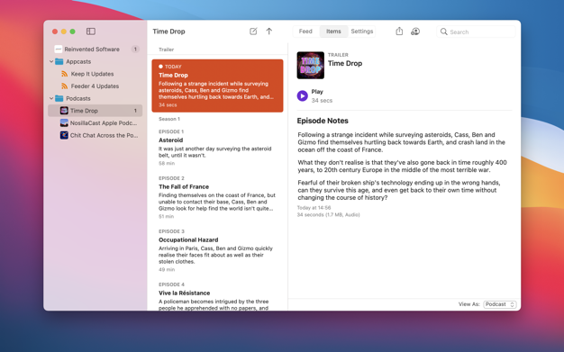 Feeder 4 4.5.4 for Mac|Mac版下载 | 播客制作工具