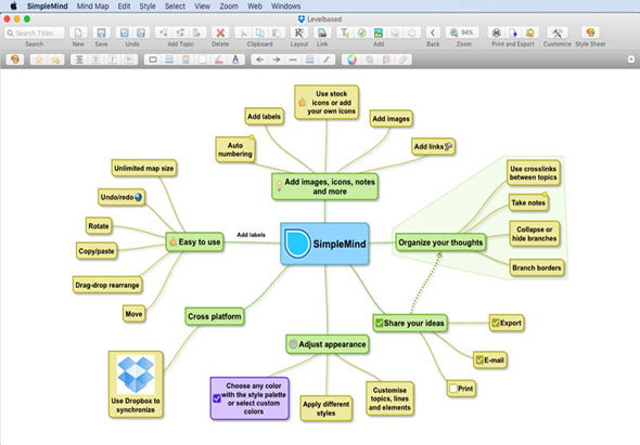 SimpleMind 2.2.0 for Mac|Mac版下载 | 思维导图工具