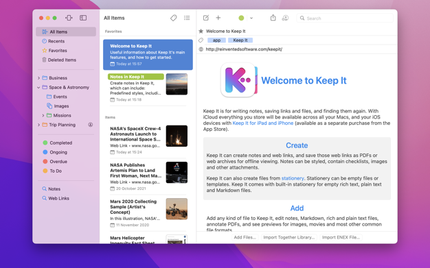 Keep It 2.2.12 for Mac|Mac版下载 | 笔记应用