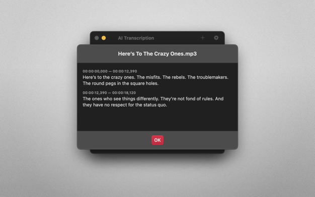 AI Transcription 2.2 for Mac|Mac版下载 | 语音转文字