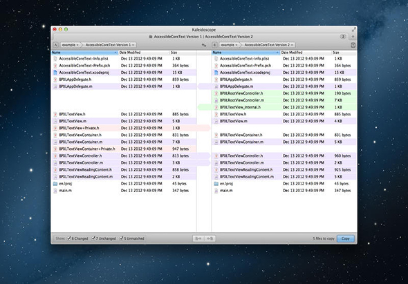 Kaleidoscope 4.1.0 for Mac|Mac版下载 | 文件比较工具