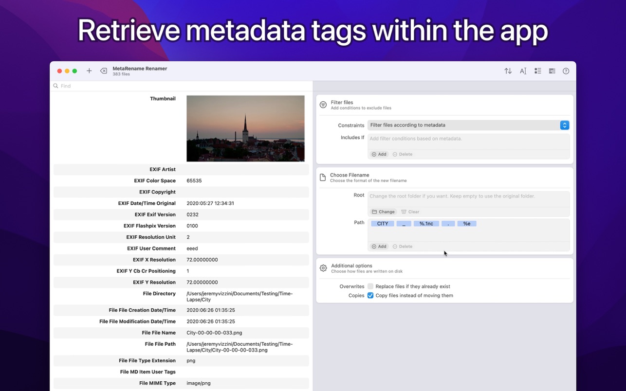 MetaRename 1.0.3 for Mac|Mac版下载 | 使用元数据批量重命名文件
