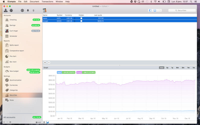 iCompta 6 6.0.68 for Mac|Mac版下载 | 个人理财软件