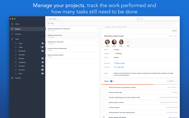 任务办公室（Task Office） 8.15 for Mac|Mac版下载 | 待办事项和日历