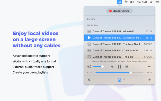 JustStream PRO 2.8 for Mac|Mac版下载 | Mac屏幕镜像工具