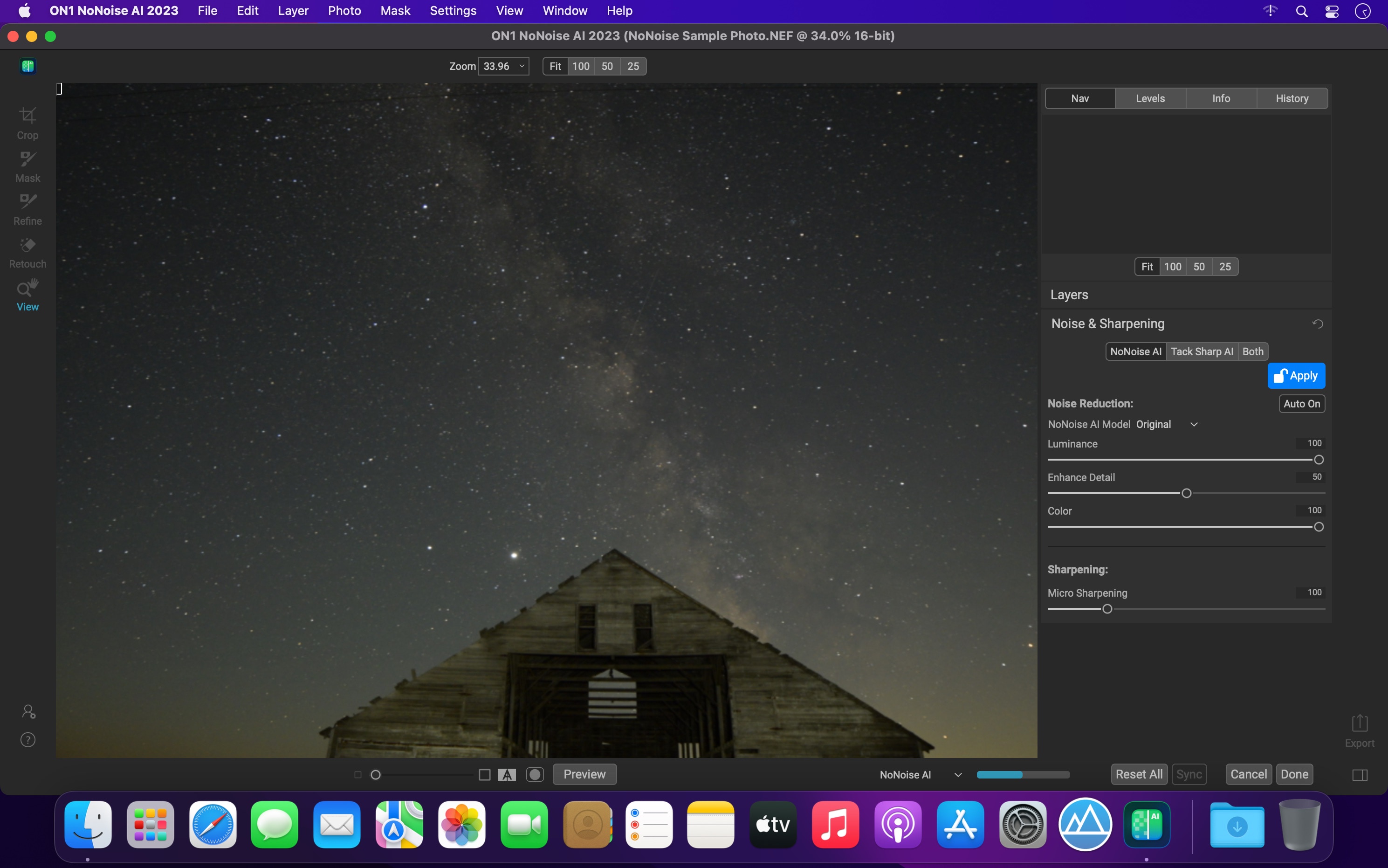 ON1 NoNoise AI 2023 17.5.1 for Mac|Mac版下载 | 智能照片降噪软件