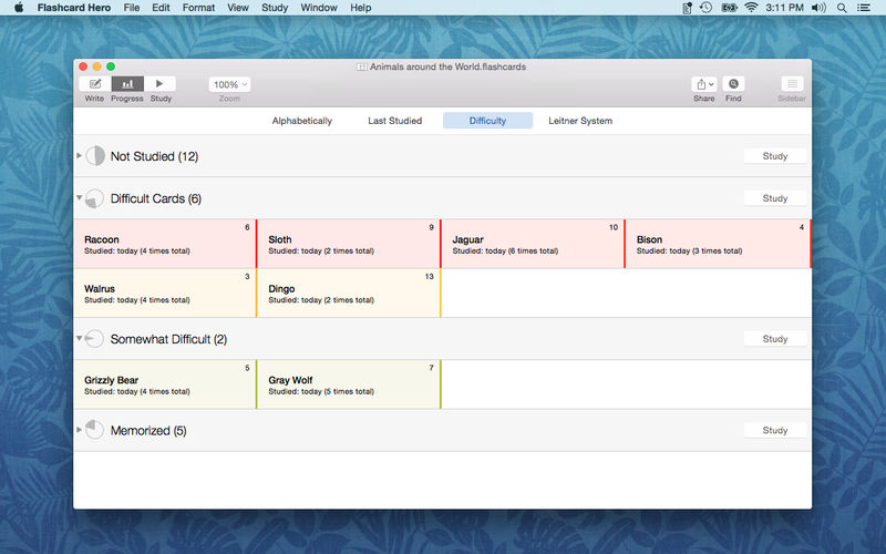 Flashcard Hero 3.5.0 for Mac|Mac版下载 | 学习卡片制作工具