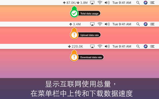 TransData 3.1 for Mac|Mac版下载 | 网络速率监测工具