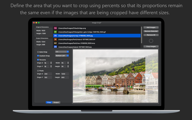 Image Crop - Batch Crop Photos 1.4 for Mac|Mac版下载 | 图像批量裁剪软件