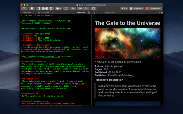 MarkMyWords 2.7.0 for Mac|Mac版下载 | Markdown文本编辑器