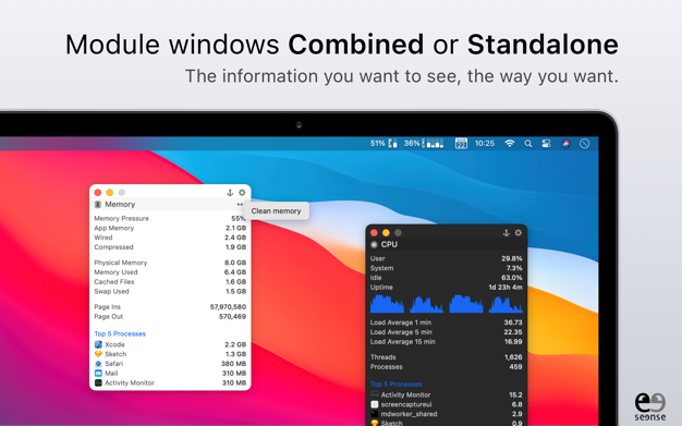 MenuBar Stats 3.9 for Mac|Mac版下载 | 菜单栏系统监控工具
