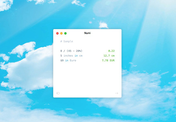 Numi 3 3.32 for Mac|Mac版下载 | 自然语言计算器