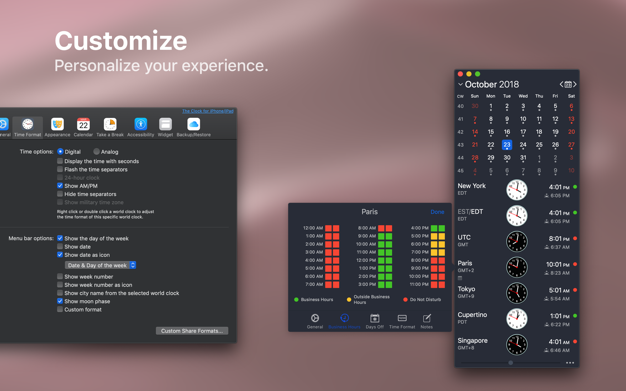 The Clock 4.8 for Mac|Mac版下载 | 强大的时钟日历应用