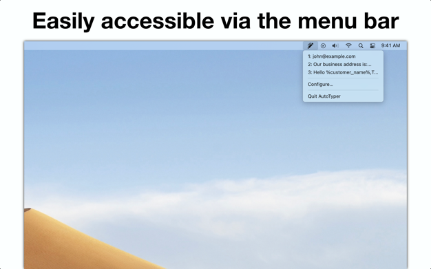 AutoTyper 1.7 for Mac|Mac版下载 | 快捷输入工具