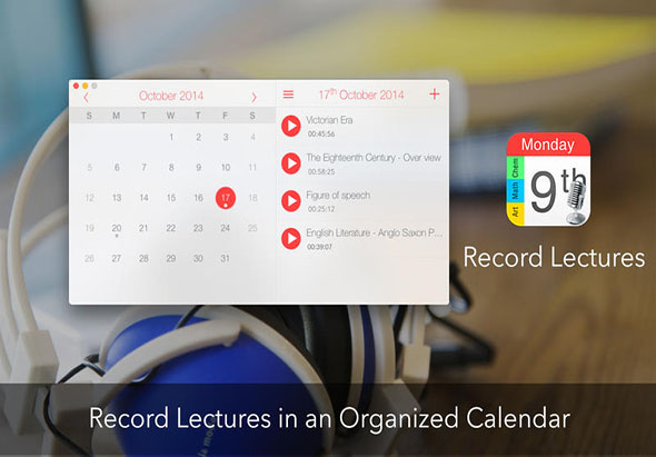 Record Lectures 3.2 for Mac|Mac版下载 | 录音日历记事本