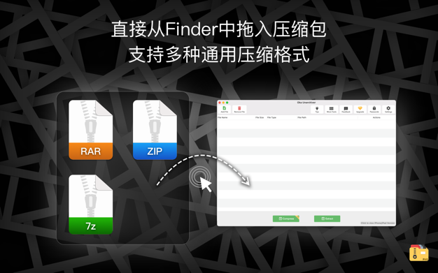 解压专家 Oka Pro 2.1.7 for Mac|Mac版下载 | 压缩解压工具