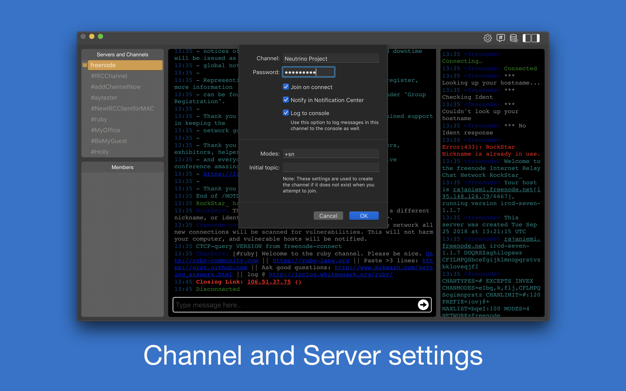 getIRC 1.4 for Mac|Mac版下载 | IRC客户端