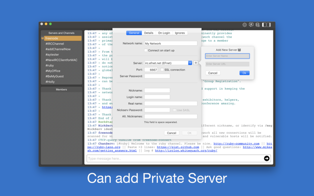 getIRC 1.4 for Mac|Mac版下载 | IRC客户端