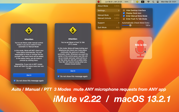 iMute 2.22 for Mac|Mac版下载 | 自动静音工具