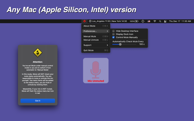 iMute 2.22 for Mac|Mac版下载 | 自动静音工具