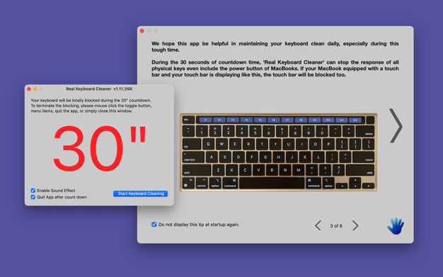 Real Keyboard Cleaner 1.50 for Mac|Mac版下载 | 键盘清洁辅助工具